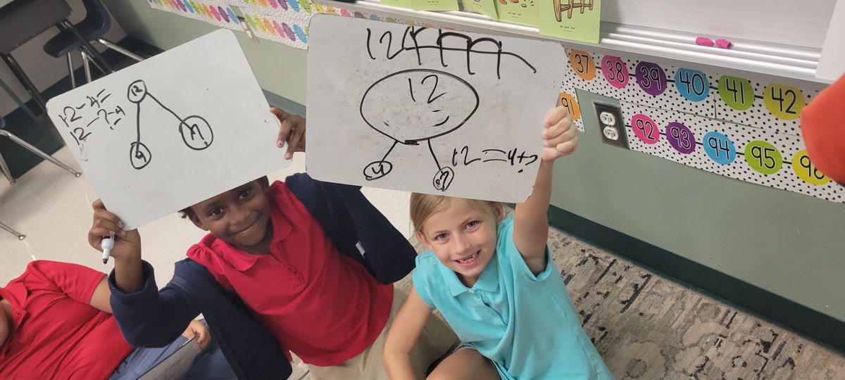 MsWamback's tweet photo. Sharing our thinking in math today! @hceotters @christinebrady https://t.co/hYrbJ5Cwq9