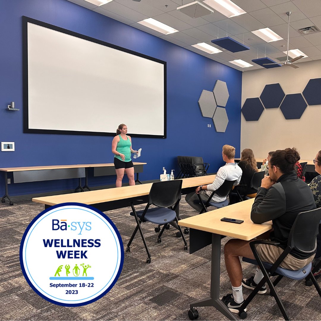 team_basys's tweet photo. We are excited to welcome guest personal trainer, Renae Parks, who will be hosting interactive workshops today and tomorrow here at our headquarters. She will be sharing ways to incorporate fitness into our days, including tutorials on how to use gym equipment. #teambasys #health https://t.co/eO2n6MwYSf
