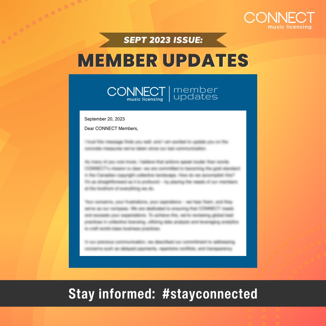 CONNECT music licensing tweet media