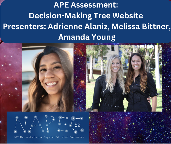Check out upcoming presenters at #NAPEC52
APE Assessment: Decision-Making Tree Website  
Presenters: Adrienne Alaniz, Melissa Bittner, Amanda Young
@longbeachstateAPE 
APE Assessment Website: ape-assessment-tools.webflow.io

Join us in Burbank, CA on November 2-4!