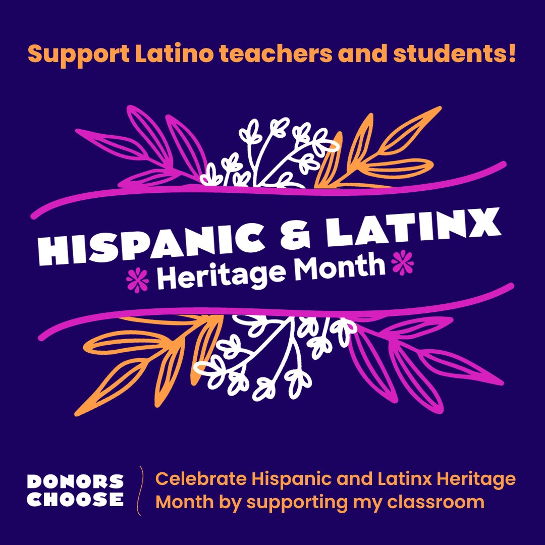 MrsTLoves2Read's tweet photo. Please help a #Latina teacher teaching a majority #Hispanic students! Donations doubled today only! #CleartheList https://t.co/kPaX9YnenM #donors #crowdfunding #DonorsChoose https://t.co/PXknUN5doS