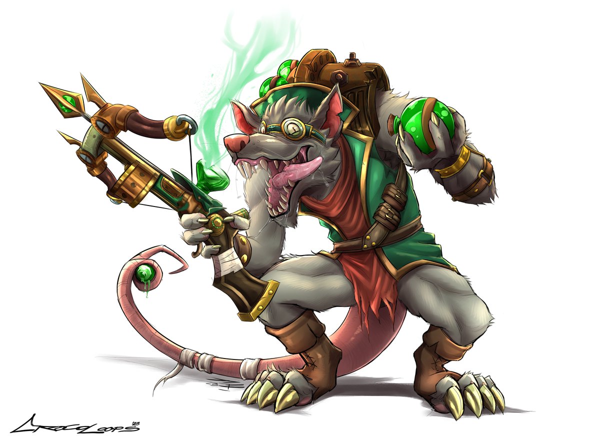 Crocoloops's tweet image. Twitch. The Plague Rat

#LeagueOfLegendsFanArt