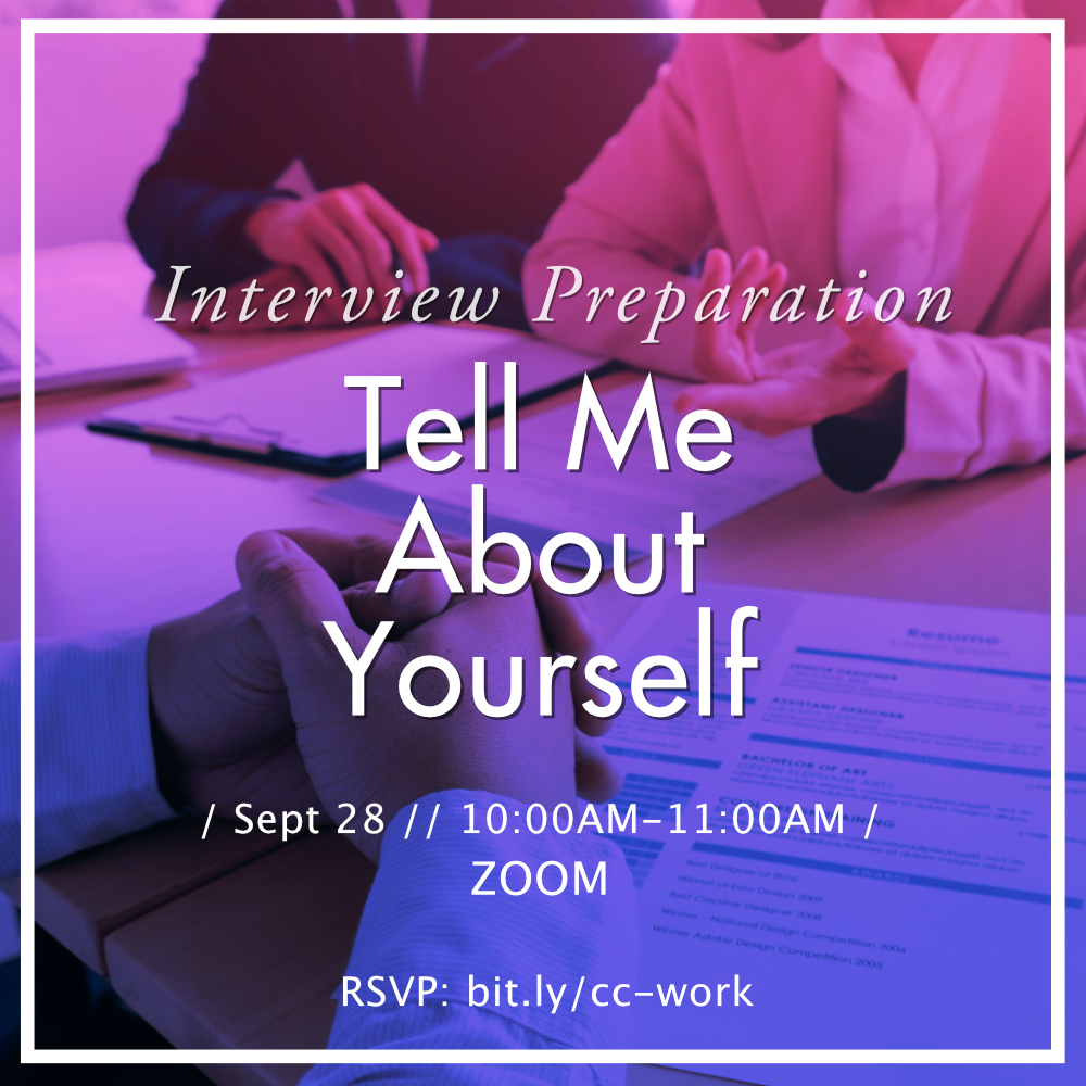 CSUFcareer's tweet photo. Not sure how to respond to the "Tell Me About Yourself" interview question? Join this interactive workshop where you will get to learn and practice how to address this question. Next Thursday, 10am-11am via Zoom. RSVP: https://t.co/ZgDTOzDJzk 

#titanswork #csuf #interviewtips https://t.co/pHBfch82v4