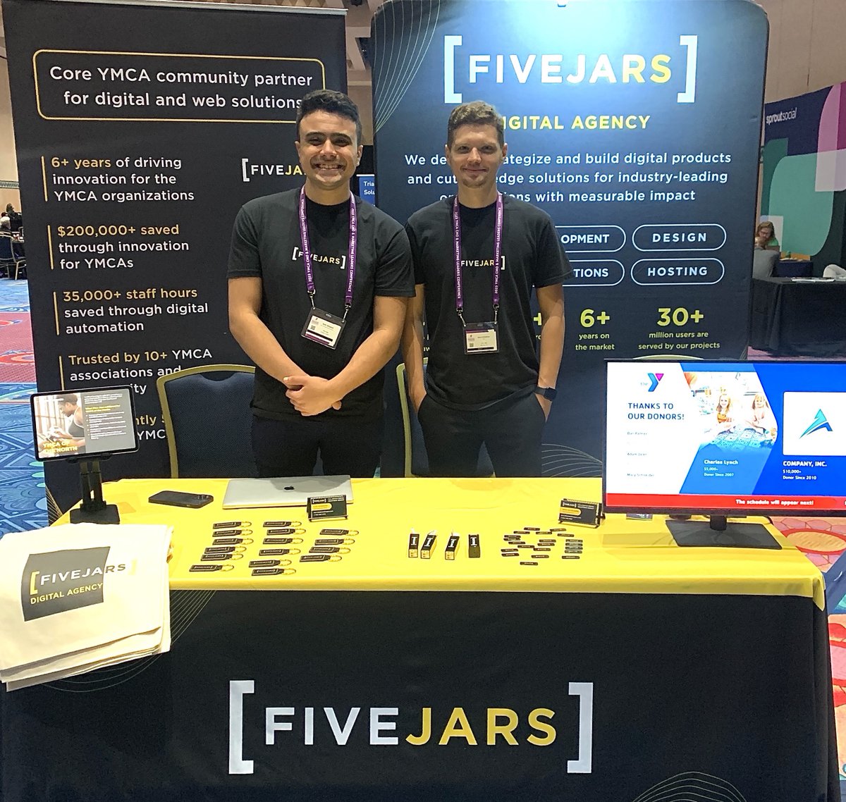 five_jars's tweet photo. Day 1 at #YMCA CMO Conference in Orlando🔥

We're here as proud sponsors and can't wait to chat with everyone. Find the @five_jars team at booth №3 – let’s talk industry insights and shared experiences! 

#ymcacmo #Orlando #USA #Marketing https://t.co/VEiljoy5ZS