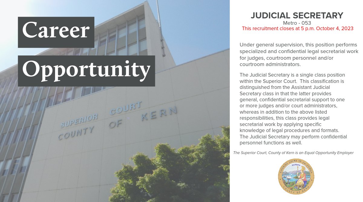 Superior Court, Kern County (@SuperiorCourtKC) / X
