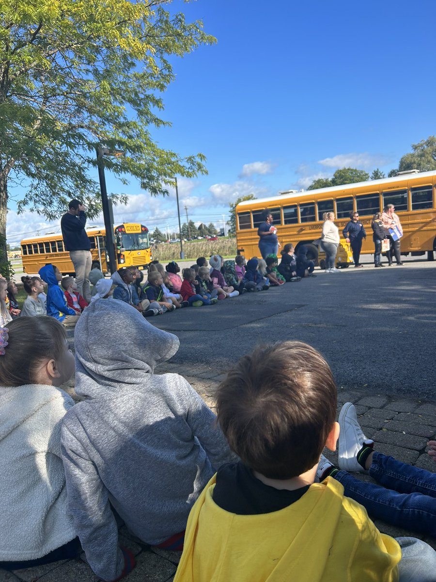 Thank you Barney for teaching us all about how to be safe on the bus! #kinder #LCSD #WFEstrong