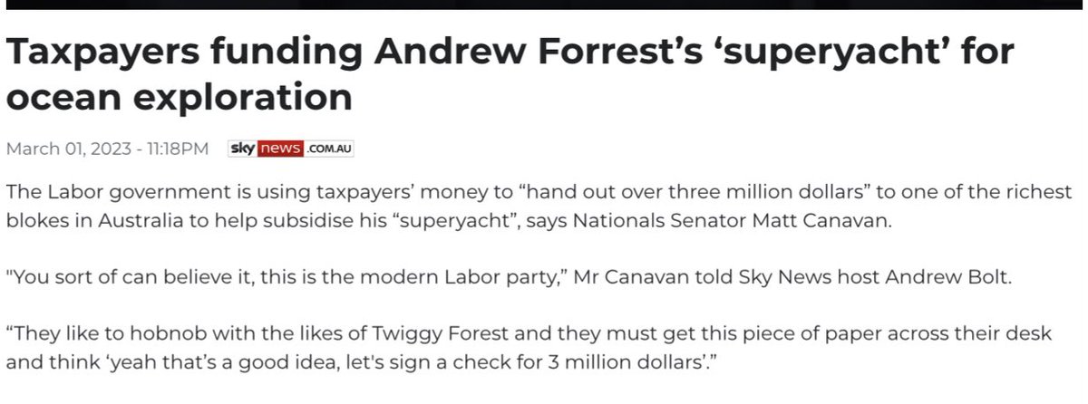 TwinTurboCe1ica's tweet image. Hey Twiggy, if you really are serious, how about you start by selling your 2000hp diesel powered yacht?

Oh but wait, the Labor government just have you $3m for you to sail it around for “ocean research”…

#LethalHumidity 🤡🌎