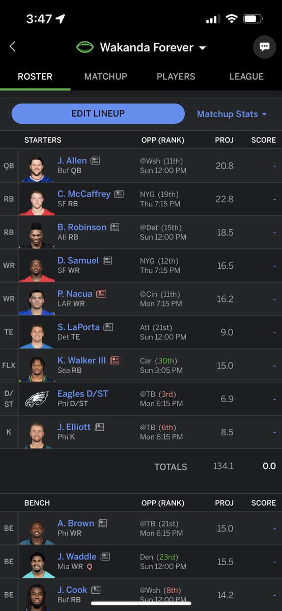 The_Crypto_Mom's tweet photo. @NFLFantasy 8 man league, PPR. Who do I start in my flex? https://t.co/EpT7Qn9UCm