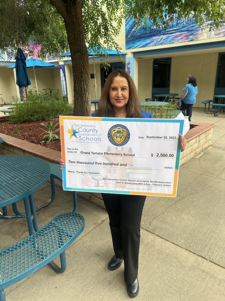 Great event <a href="/GTE_CJUSD/">GTE Eagles</a> Thank you <a href="/sbcountysheriff/">San Bernardino County Sheriff</a>  for the generous donation for teachers. <a href="/ColtonJUSD/">Colton Joint Unified</a> Thank you, Principal Kohli for the warm welcome. <a href="/DrFrankMiranda/">Dr. Frank Miranda</a>