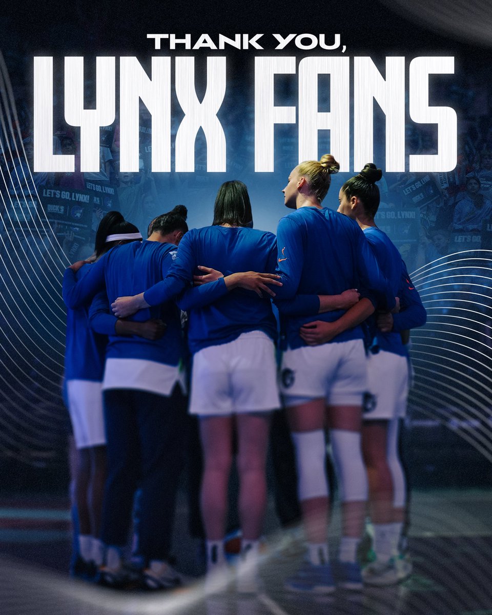 Thank you for your support all season long, Lynx fans. 💙