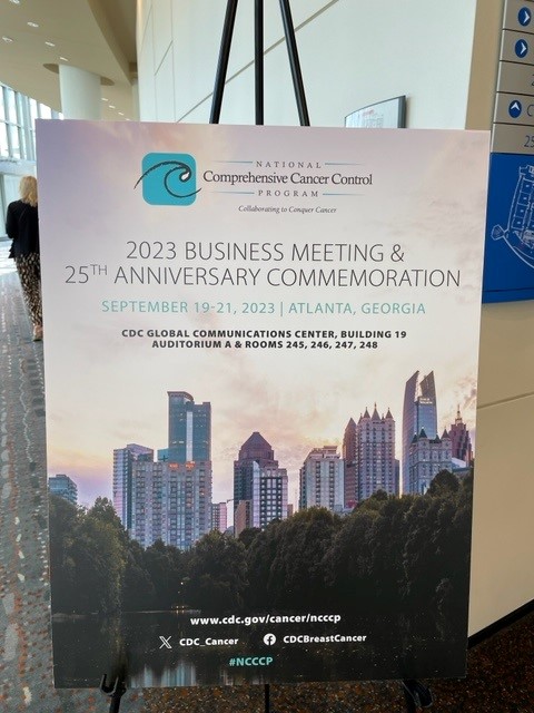 DeeCalhounSMHN's tweet photo. Upcoming celebration on tomorrow: 9/21/2023
25th Anniversary Commemoration @CDC_Cancer
National Comprehensive Cancer Control Program (NCCCP)
Risk Reduction & #CancerPrevention
#CancerScreening
#EarlyDetection
#CancerSurvivorship
Learn more at: https://t.co/5mzcOKghKm
#NCCCP