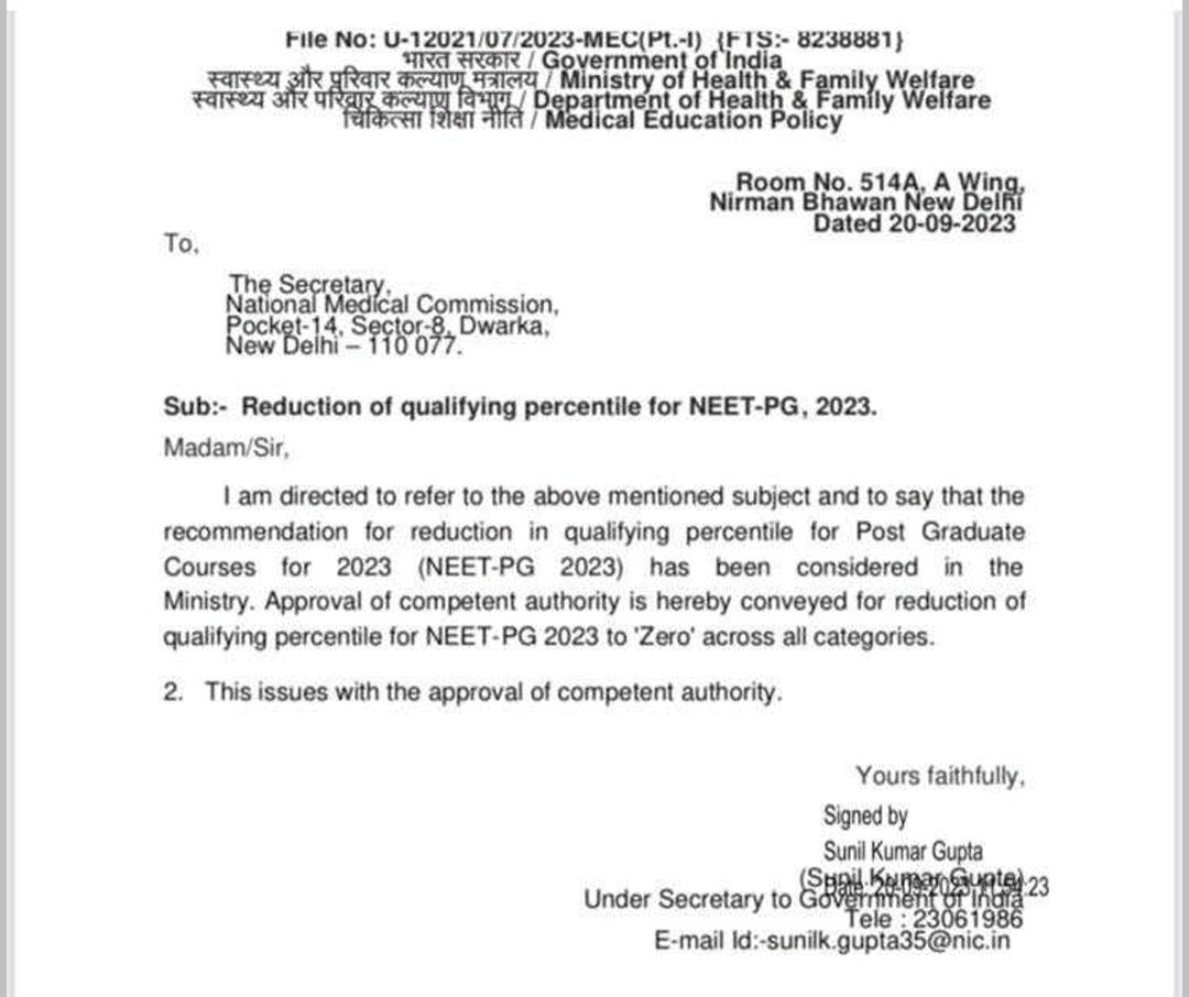Is this a joke?

The whole point neet pg replaced state pgs was to encourage merit.
So now anyone who is rich to afford a seat and has registered, attended the exam and has scored negative marks is eligible to get a pg seat.

Mockery of highest level 
#MedTwitter #NEETPG2023