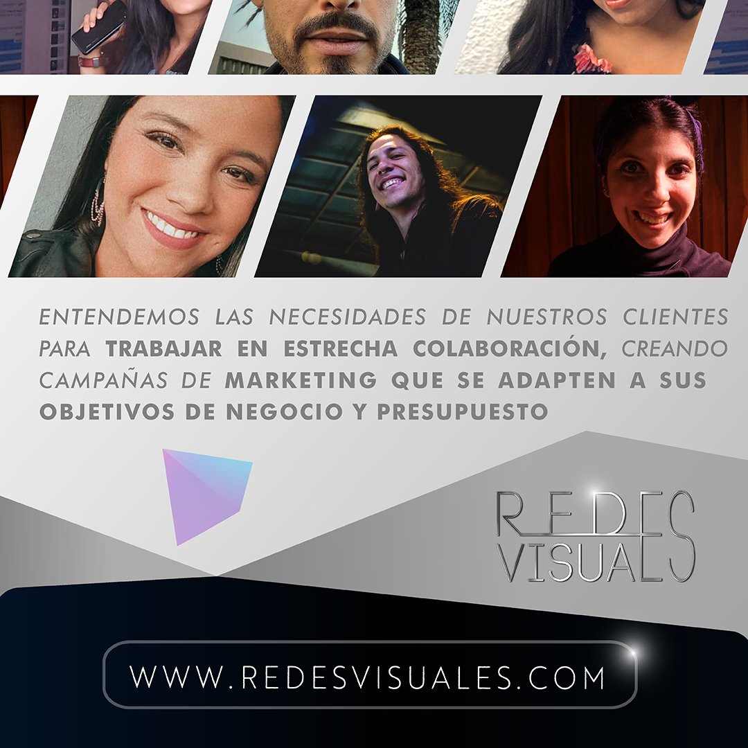 RedesVisualesVE's tweet photo. Entendemos las necesidades de nuestros #clientes, y trabajamos en estrecha #colaboración para crear #campañas de #marketing que se adapten a sus objetivos de #negocio y #presupuesto. 💸

#redesvisuales #communitymanager #redessocialesvenezuela #agenciacreativa #marketingvenezuela https://t.co/ds5CKpDtWt