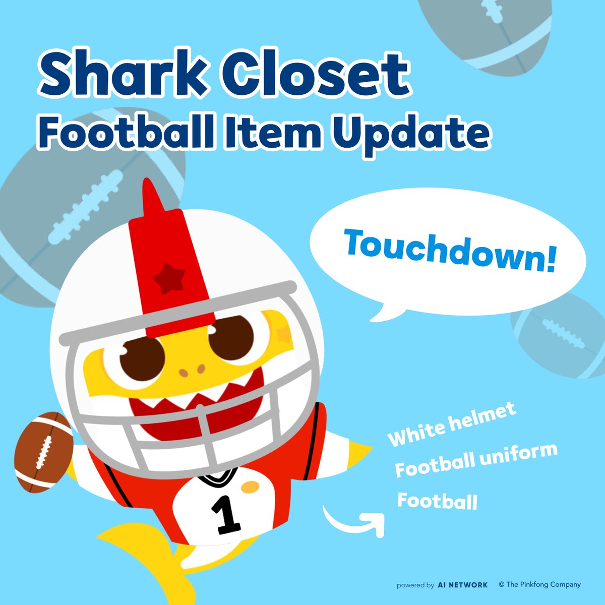 nft_babyshark's tweet photo. New football items touchdown at Baby Shark NFT! 🏈

Join our event: EndZone Eats – Score big with every bite!

💜 RT + Like + Follow +Tag frens with your sports snack
⏳ 14 Days
🥳 2 winners
🎁 100 $SandDollar + special traits

Try now> https://t.co/BJIj9JAH76 https://t.co/TQvJl0deU0
