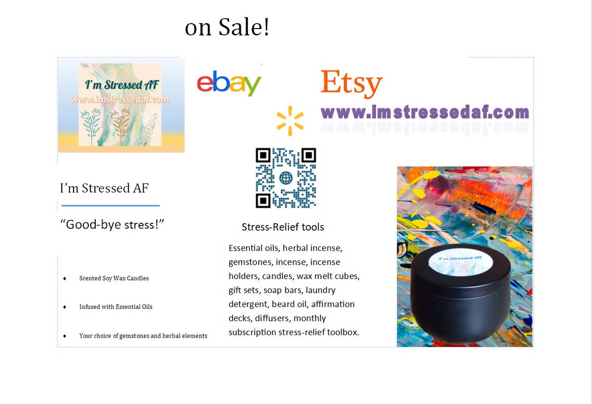 imstresssedaf's tweet photo. We are selling self-care stress relief products daily, just for you.
Visit Us!
https://t.co/HL9dc2zrg8
#ImStressedAF https://t.co/bDWiYip9Bx