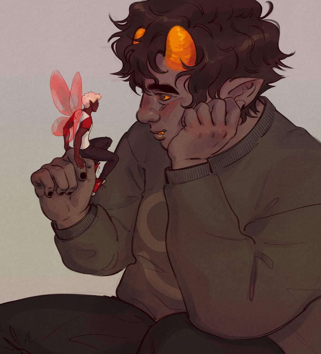 somastuck's tweet photo. happy dk week yall
day 4: free day! id never drawn fairystuck before so !! 
@davekatweek
#davekatweek2023  
#Homestuck https://t.co/u9wjeQ6uRL