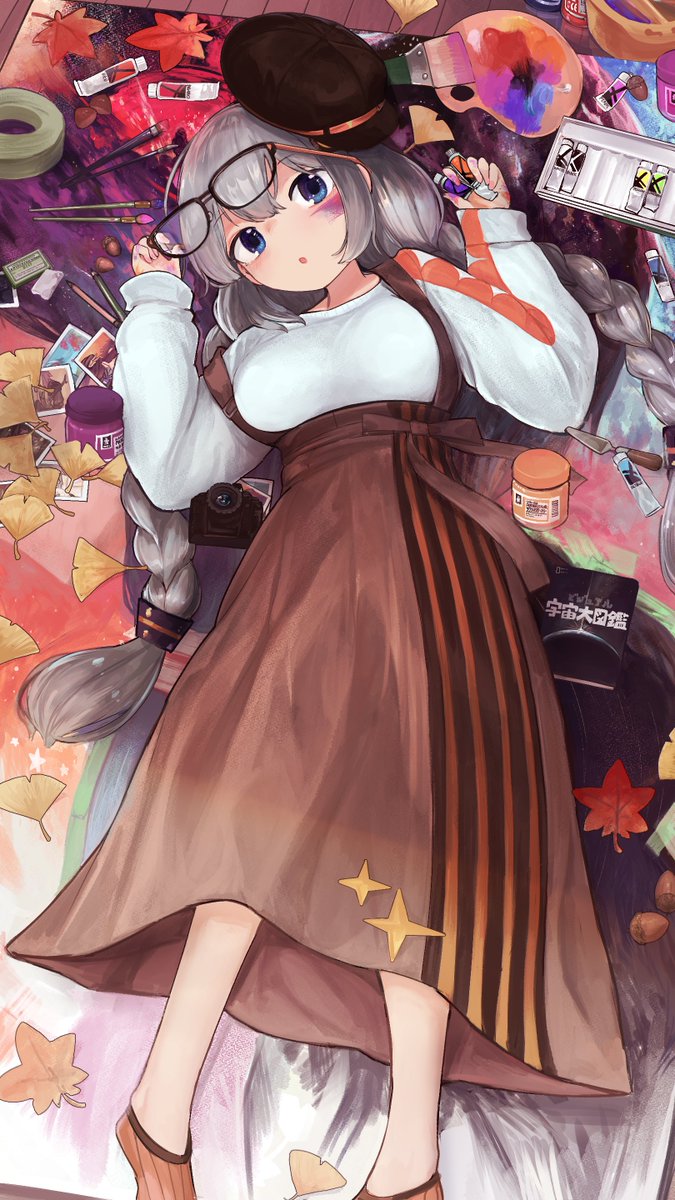 おととしの芸術の秋あかりちゃんイラスト 