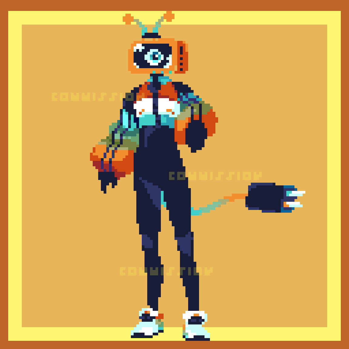 Arepa_PixelArt's tweet photo. Wn a mi aveces me tocan unos diseños buenísimos para comisiones que ni yo me lo creo, aunque aveces hagan que me cueste horrores dibujarlos pero que valga la pena ajUa https://t.co/p8PFcRSnnF