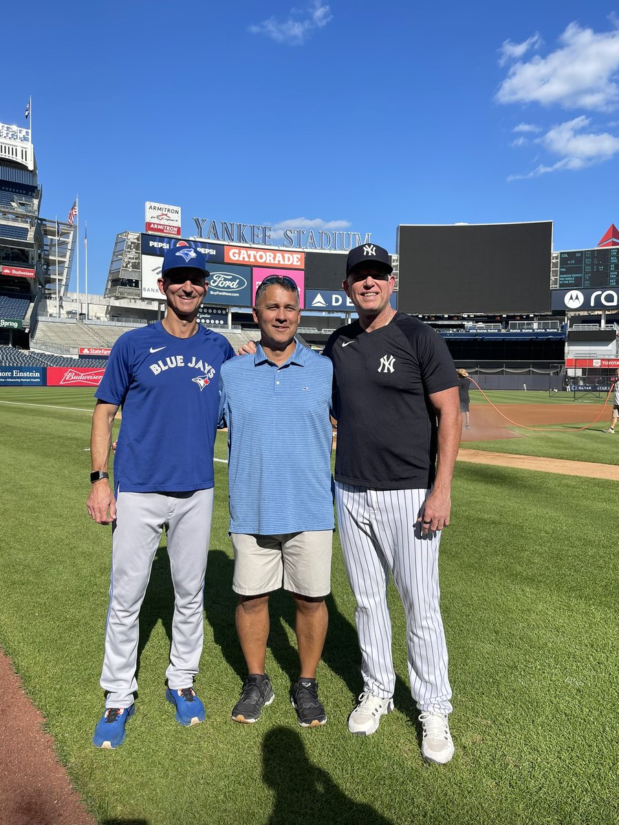 It was great to have a bunch of 🕷️⚾️ alums out to Yankee Stadium to support @TheMayorsOffice and @MarkBudzinski07 tonight! #OneRichmond | @SpiderAthletics