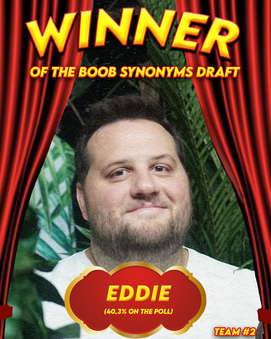 The Dog Walk on X: Congrats to @EddieBarstool on winning the Boob