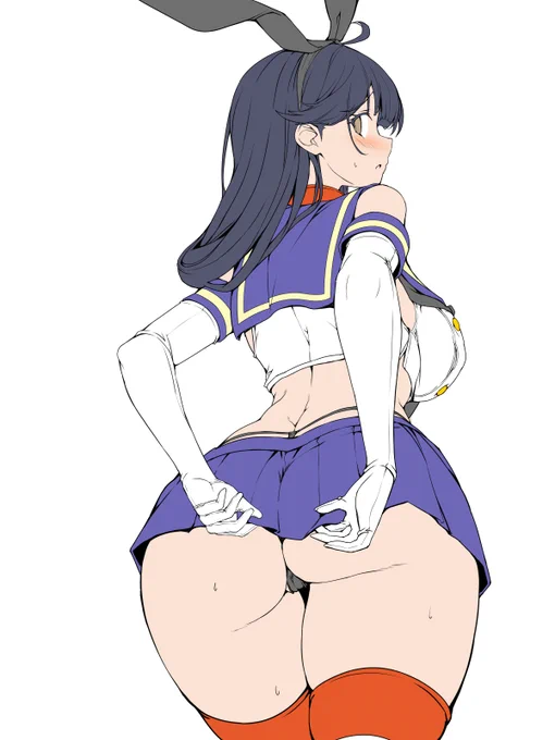 皆様お久しぶりです。鳥三ですよ。というわけで久々に絵描いたら全然しっくりこなくて何回も描き直した島風の服着た潮ちゃんでございます。最近の色気のある潮好き…線画で苦戦したので差分はないですが、色々調整した苦労の跡を見て欲しいので調整前と調整後線画を見比べて頂けたらと思います。 