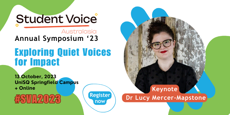 Student Voice Australasia (@studentvoiceaus) on Twitter photo āAre the voices of students from diverse and marginalised background quiet in higher education? Or are we just not listening?ā
Donāt miss the keynote at the #SVA2023 Symposium from <a href="/LucyMercerMaps/">Dr Lucy Mercer-Mapstone</a>
<a href="/unisqaus/">University of Southern Queensland</a> #HigherEducation #studentvoice #studentrep
studentvoiceaustralasia.com/2023-symposium āAre the voices of students from diverse and marginalised background quiet in higher education? Or are we just not listening?ā
Donāt miss the keynote at the #SVA2023 Symposium from <a href="/LucyMercerMaps/">Dr Lucy Mercer-Mapstone</a>
<a href="/unisqaus/">University of Southern Queensland</a> #HigherEducation #studentvoice #studentrep
studentvoiceaustralasia.com/2023-symposium