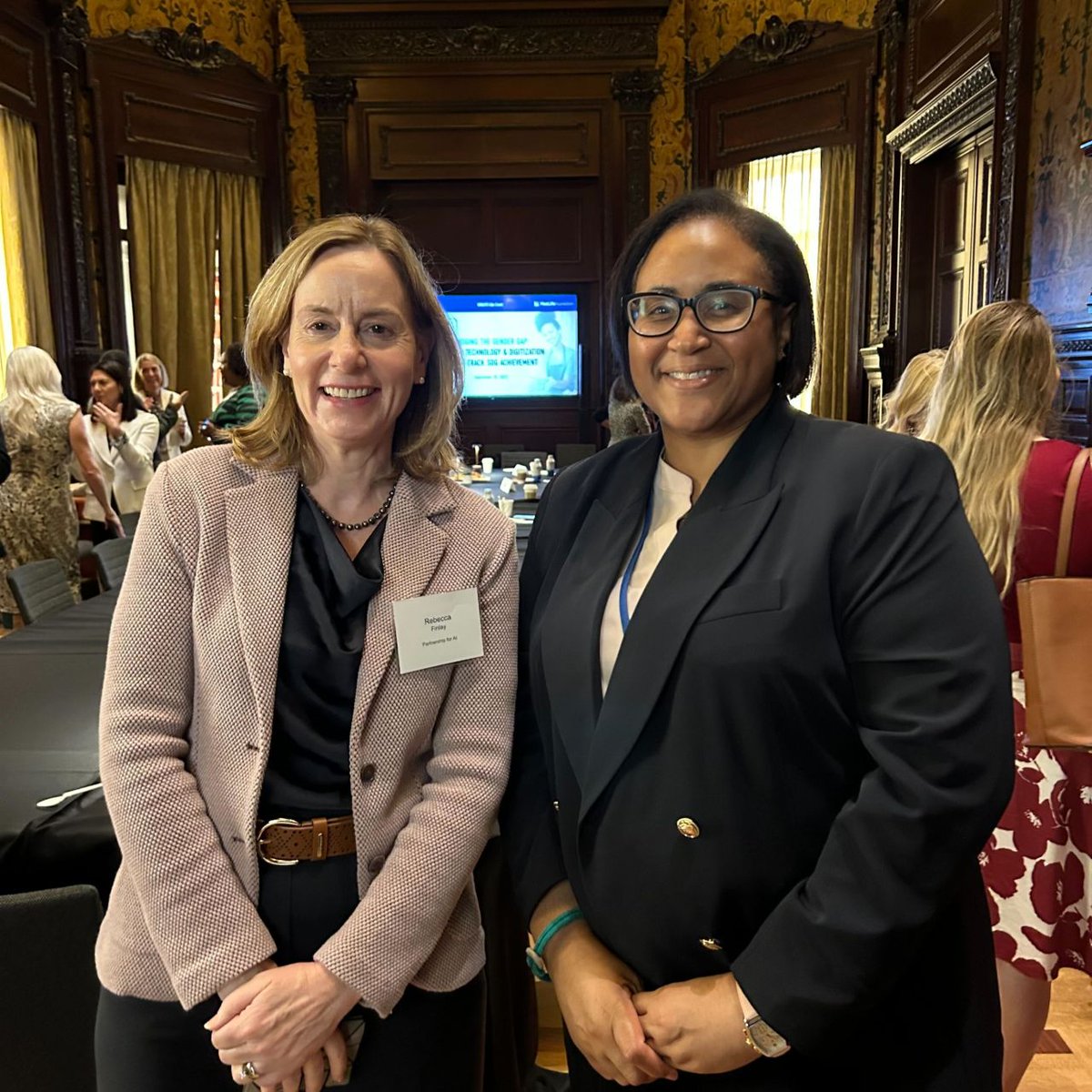 Partnership on AI (@partnershipai) on Twitter photo Wonderful to have PAI's CEO, Rebecca Finlay, connect with <a href="/MEIskenderian/">Mary Ellen Iskenderian</a> (<a href="/womensworldbnkg/">Women's World Banking</a>) and Tia Hodges (<a href="/MetLife/">MetLife</a>) at #UNGA78 today!
The event and discussions centered on closing the gender gap and harnessing technology to achieve #SDGs. Wonderful to have PAI's CEO, Rebecca Finlay, connect with <a href="/MEIskenderian/">Mary Ellen Iskenderian</a> (<a href="/womensworldbnkg/">Women's World Banking</a>) and Tia Hodges (<a href="/MetLife/">MetLife</a>) at #UNGA78 today!
The event and discussions centered on closing the gender gap and harnessing technology to achieve #SDGs.