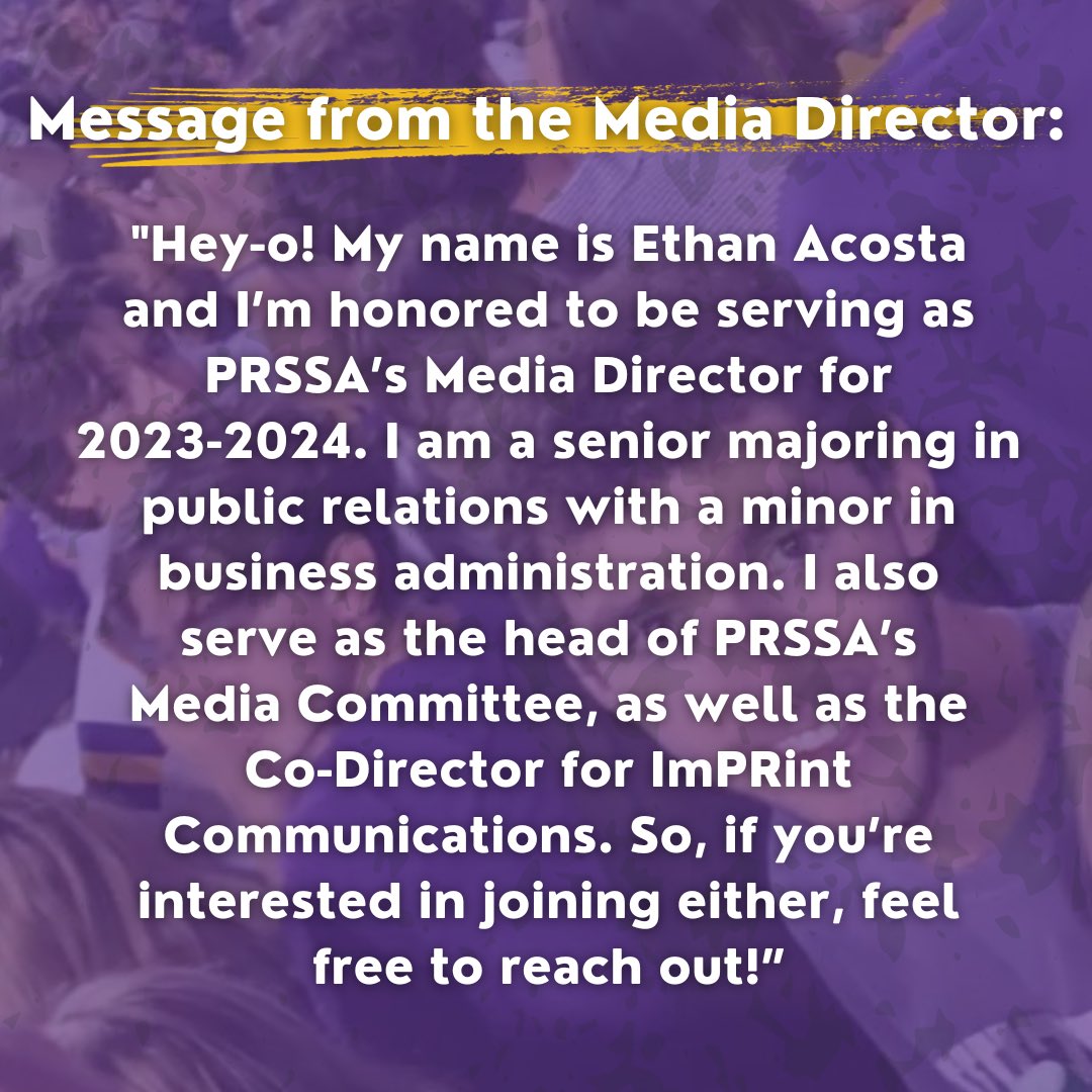 PRSSA at LSU 🐯 tweet media