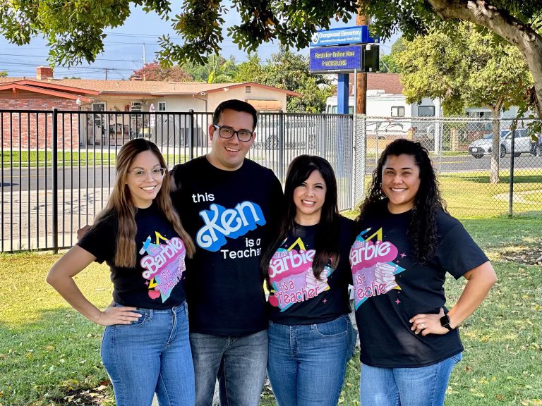 Our teachers are in their Barbie teacher world!