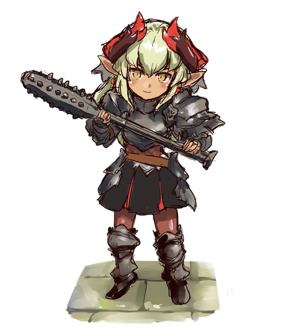 ガチャガチャの女騎士。出来はいいけれどガチャガチャで鎧上下に武器など全部別なのは辛いですね。本体が先に当たれば後はお好みでってことでいいですけど…。 