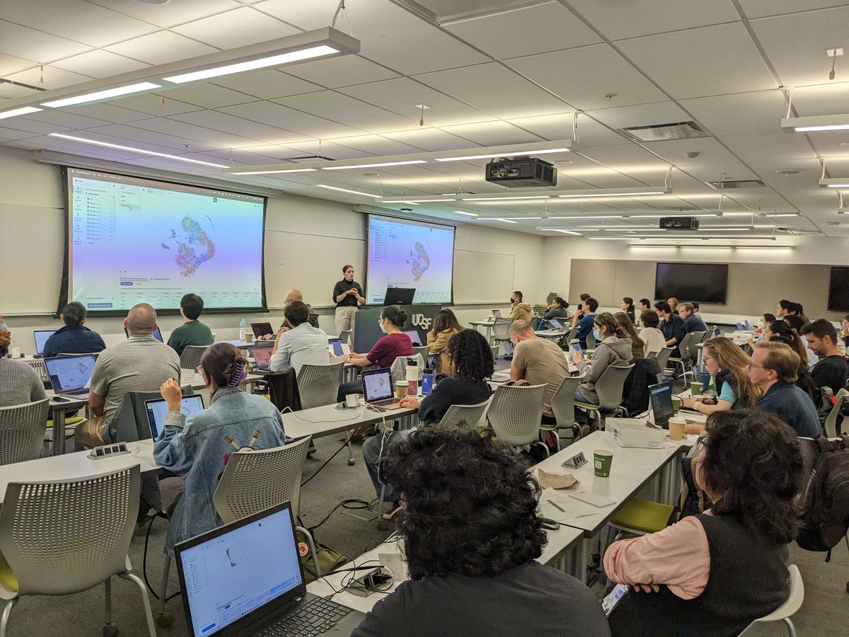 Gourab Bhattacharjee (@gourab1953) on Twitter photo Thanks to our applied bioinformatics team for sending over this pic from today's single cell data analysis course at UCSF! Here is Emily Grantham highlighting features of the newly released Loupe Browser 7.0. <a href="/10xGenomics/">10x Genomics</a> Thanks to our applied bioinformatics team for sending over this pic from today's single cell data analysis course at UCSF! Here is Emily Grantham highlighting features of the newly released Loupe Browser 7.0. <a href="/10xGenomics/">10x Genomics</a>