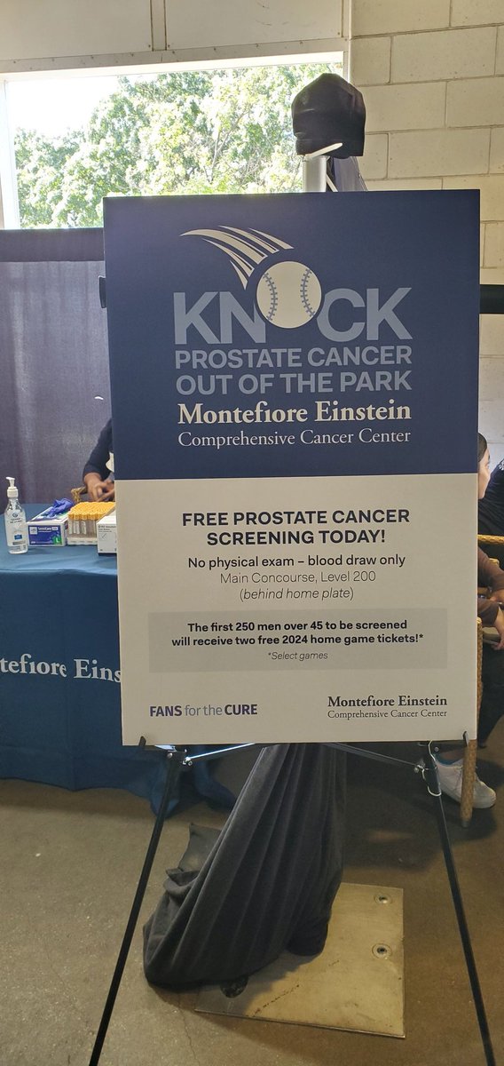 KaraWattsMD's tweet photo. It's a beautiful night for a #ProstateCancer screening event at @Yankees stadium
#FansForTheCure

@MontefioreUro 
@MontefioreNYC 
@EinsteinMed 
@FansfortheCure https://t.co/ngj7JWNg2J