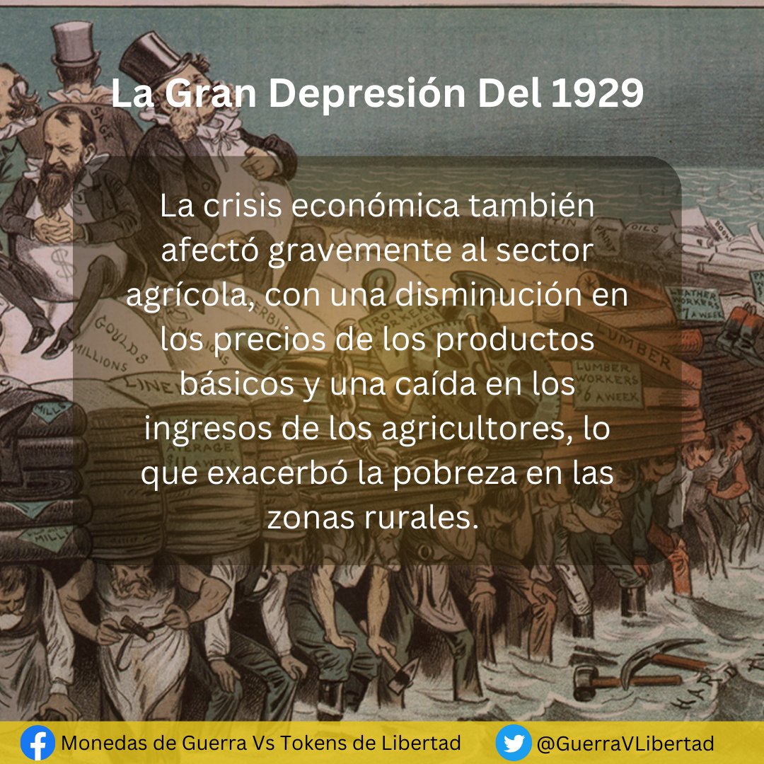GuerraVLibertad's tweet photo. La crisis económica también afectó gravemente al sector agrícola, con una disminución en los precios de los productos básicos y una caída en los ingresos de los agricultores, lo que exacerbó la pobreza en las zonas rurales.
#OREGIN #OG #Fortuna #Bienes #Mercados #OGITokens https://t.co/1J06YZiH6N