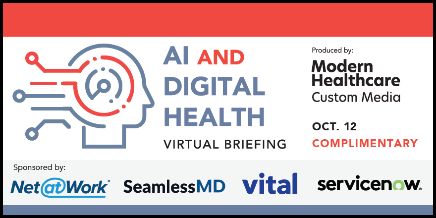 modrnhealthcr's tweet image. Don't miss out on the AI and Digital Health Virtual Briefing! This event brings together top executives from providers, insurers, and tech companies to explore the future of healthcare through AI and cutting-edge technologies. 

Free to Attend: ow.ly/BKIT50PO2kY