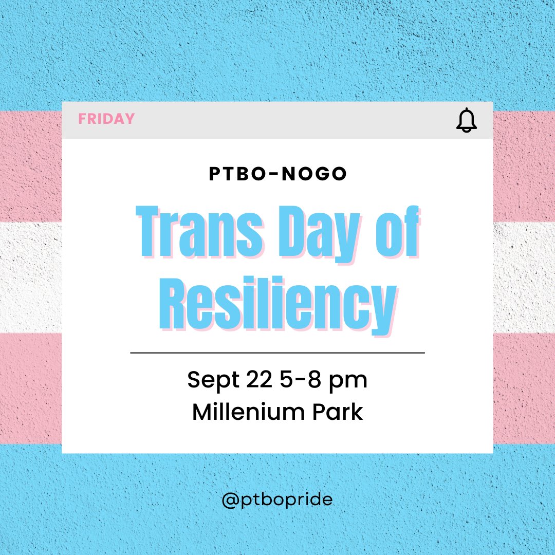 Friends, family, chosen family and allies, 

This year we will be celebrating Trans Resiliency within our own bodies, where trans, non binary and gender fluid folks will be welcome to share their stories among friends, family and allies. 

Meet up at Millennium Park on the patio