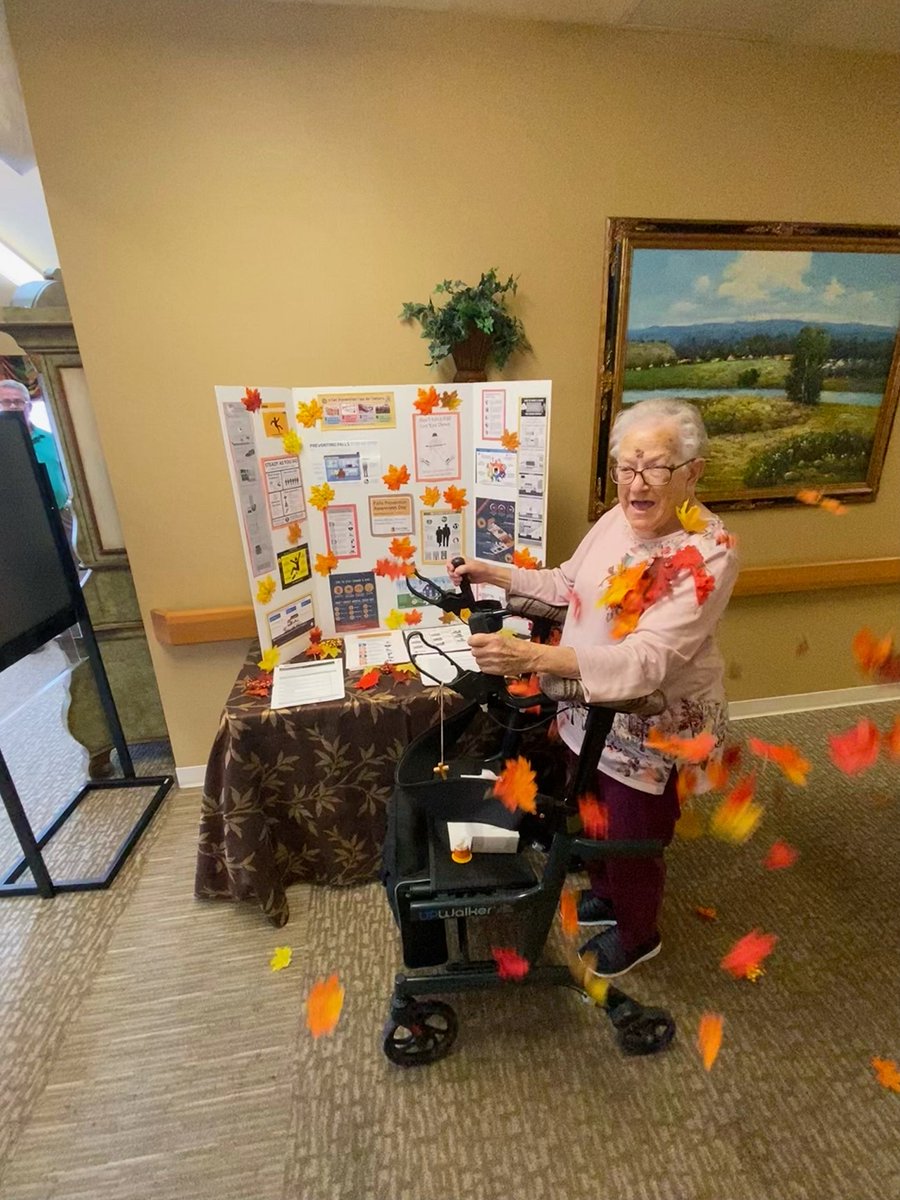Happy Fall Prevention Week.Fannie says remember to let the leaves fall not you! #SynchronyFPAD2023