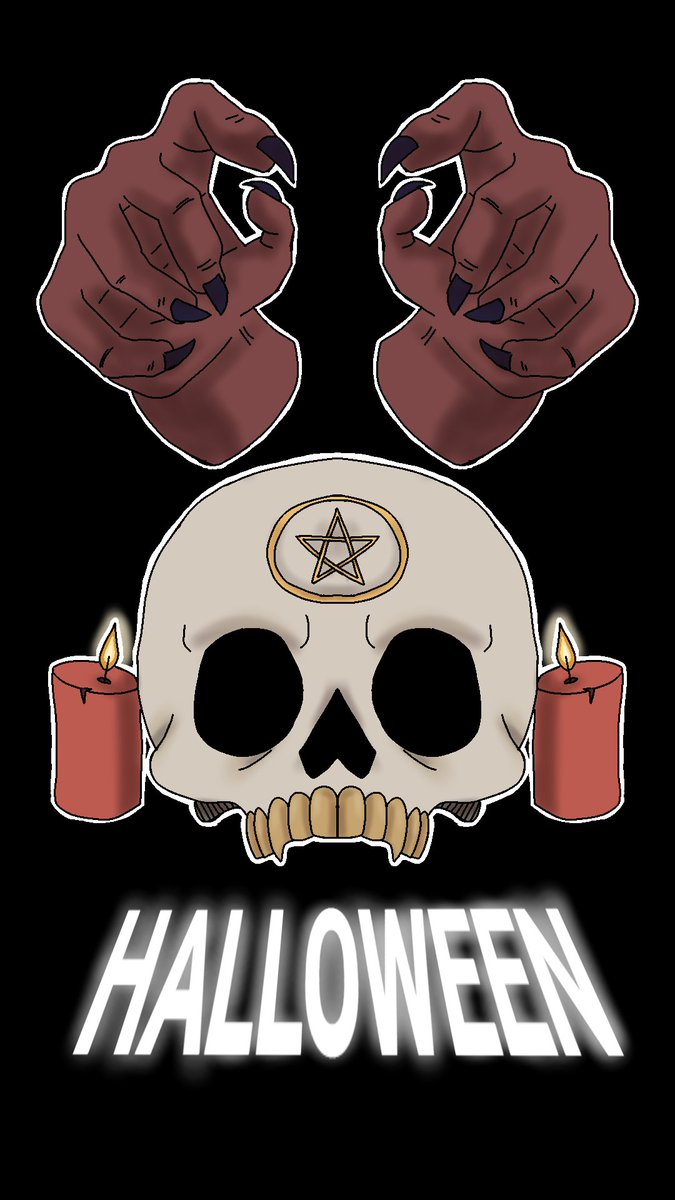 ArtsHln's tweet photo. Halloween tá quase chegando então decidi postar essa arte

#Arte #digitalart #ibisPaintX https://t.co/rz13y8q9sV