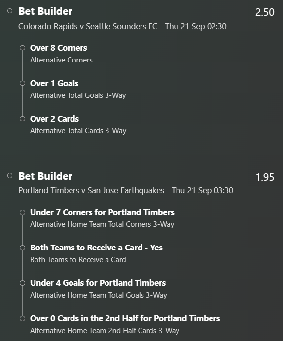 MacxBet's tweet photo. 🇺🇸 MLS Acca
⏱️KO 00:30
💻Bet365 Bet Builder
📊18.2 https://t.co/izNd40WZdt