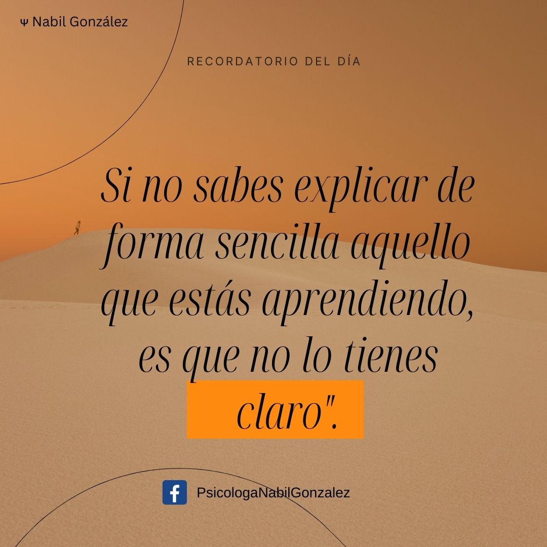 NabilGM's tweet image. Como cuando te preguntan, ¿Cómo te fue en terapia? Y tus respuestas te llevan a muchos caminos, pero no al punto real, esto significa que no estas entendiendo bien, esto puedo aplicar para cualquier otro conocimiento que quieras adquirir.
#Explicar #aprender #TuPsicologaFavorita