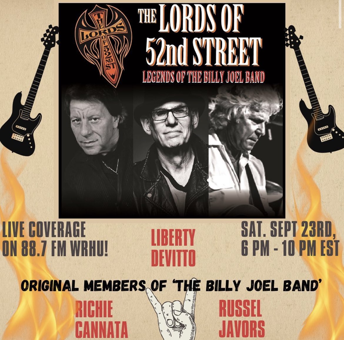 Here at WRHU we are truly in a “New York State of Mind”! A live concert comes to you this Saturday, September 23rd with “The Lords of 52nd Street!” WRHU will be airing the concert live from 6 PM to 10 PM EST only on 88.7 FM WRHU!