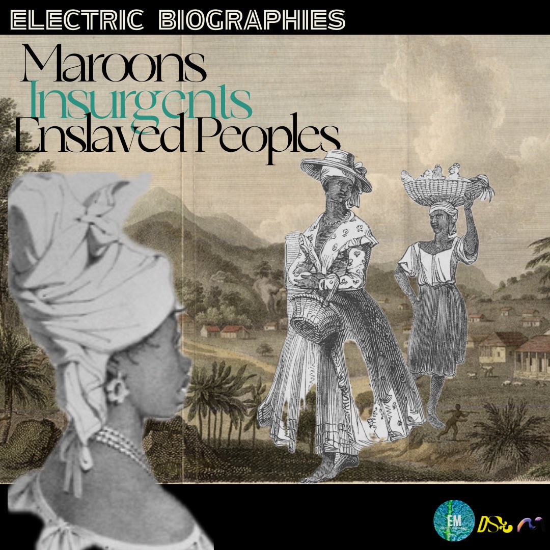 INTRODUCING ⚡️Electric Biographies⚡️of Maroons, Insurgents, and Enslaved Peoples! Read Queen Akua’s story now on Electricmarronage.com under the “Black and Indigenous Stories” tab!