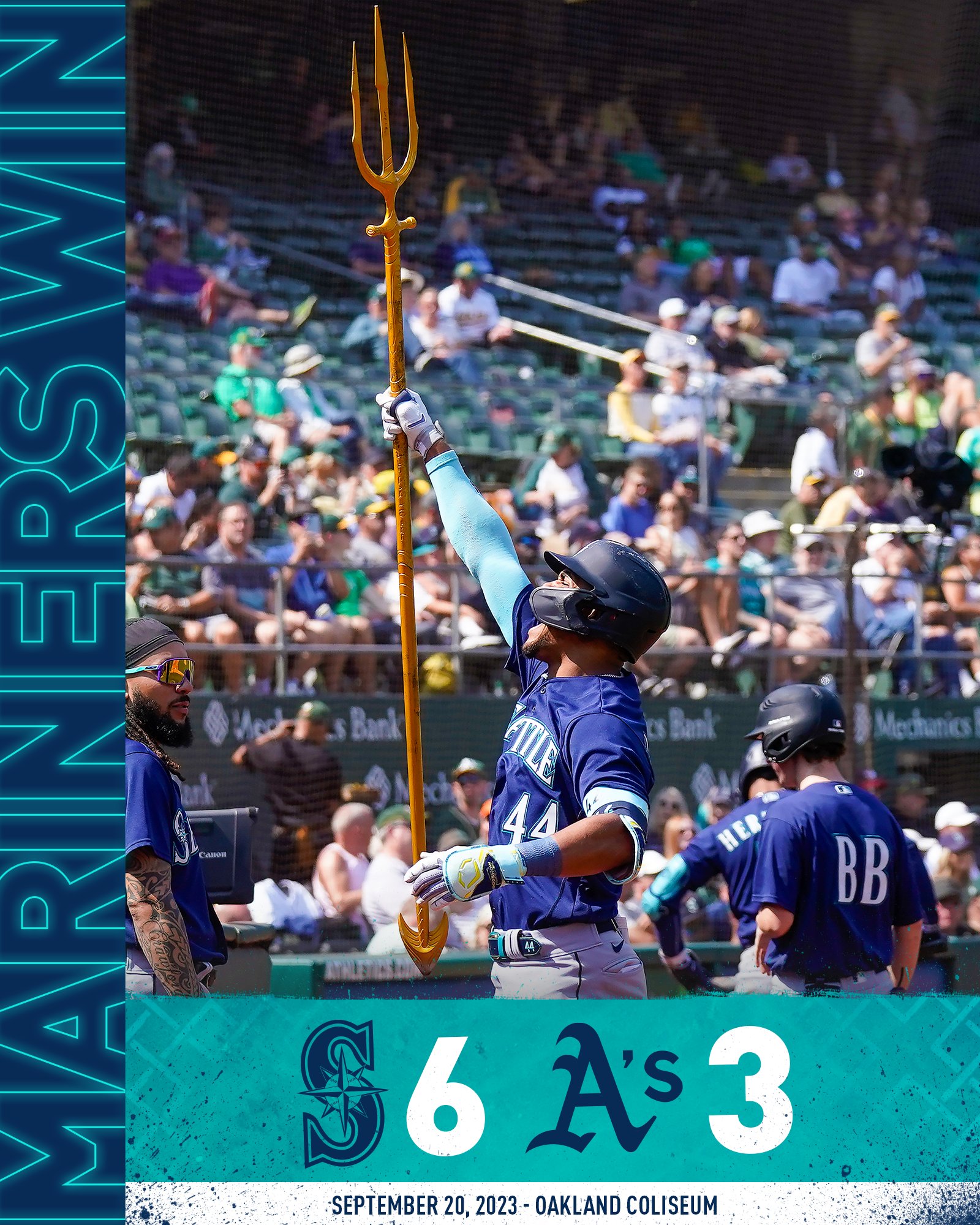 Seattle Mariners on X: Sweep: complete 🧹 Tridents: up 🔱   / X