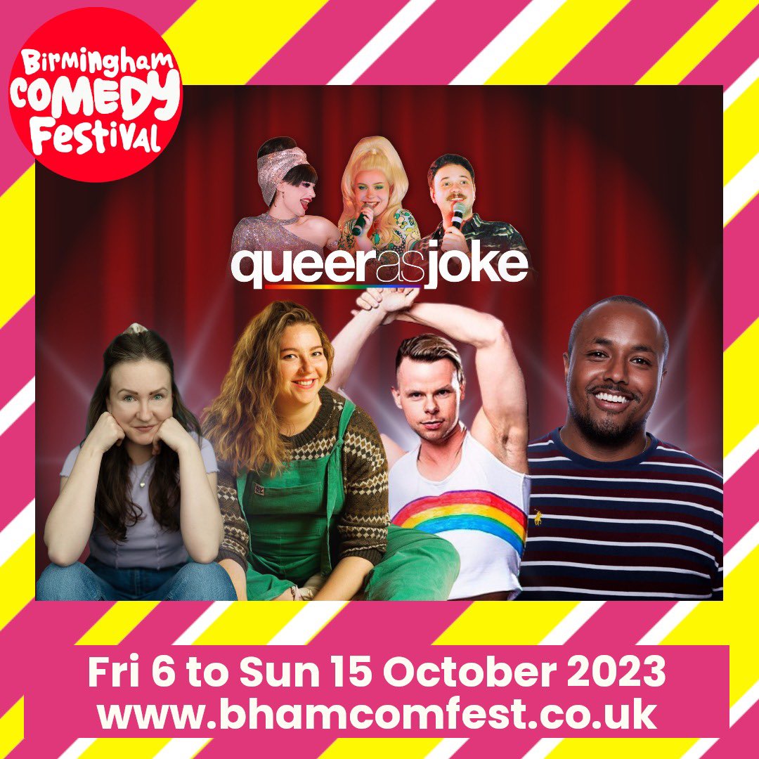 Birmingham comedy festival has a doozy comin their way with our gorgeous roster for the 9th of October, tickets are selling fast so make sure to buy buy buy now 😍