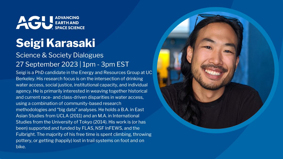 🌏 SCIENCE + JUSTICE ✊ THIS WED 27 Sep 1pm ET | Join <a href="/theAGU/">AGU (American Geophysical Union)</a>  DIALOGUES with <a href="/donnayford/">DrDonnaYFord</a> <a href="/karnebe/">Karen Bailey</a> Dr. Jabari Jones <a href="/seigik/">Seigi Karasaki</a> &amp; <a href="/uroojra/">Dr. Urooj Raja</a> for a discussion on Fostering Social Justice Allyship and Solidarity Across the Sciences. REGISTER NOW: agu.zoom.us/meeting/regist…