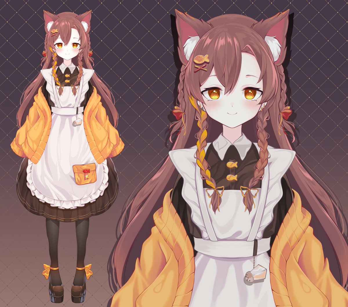 I drew a new Live2d model for <a href="/ScaredyKat8/">Scaredy Kat Gaming (pre-debut)</a> ^^