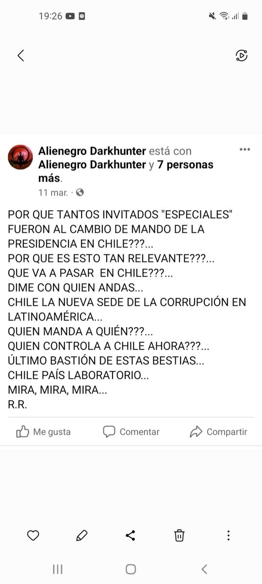 ALIENEGRO's tweet photo. Acá tengo otras más...
CUANDO LES DIJIMOS EN LO QUE SE CONVERTIRIA CHILE...
Parte 1 https://t.co/ouAuCoVk8G