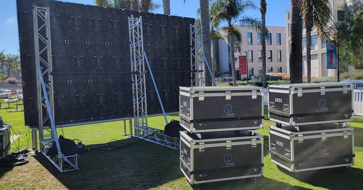Bringing the magic to life, one setup at a time! Here's a sneak peek behind the scenes of a recent outdoor event. The LED screen is just the beginning! 

#AVMasters #EventTech #BehindTheScenes #AVSetup #EventProduction #corporatevents #lightingandsound #losangeles #avservices