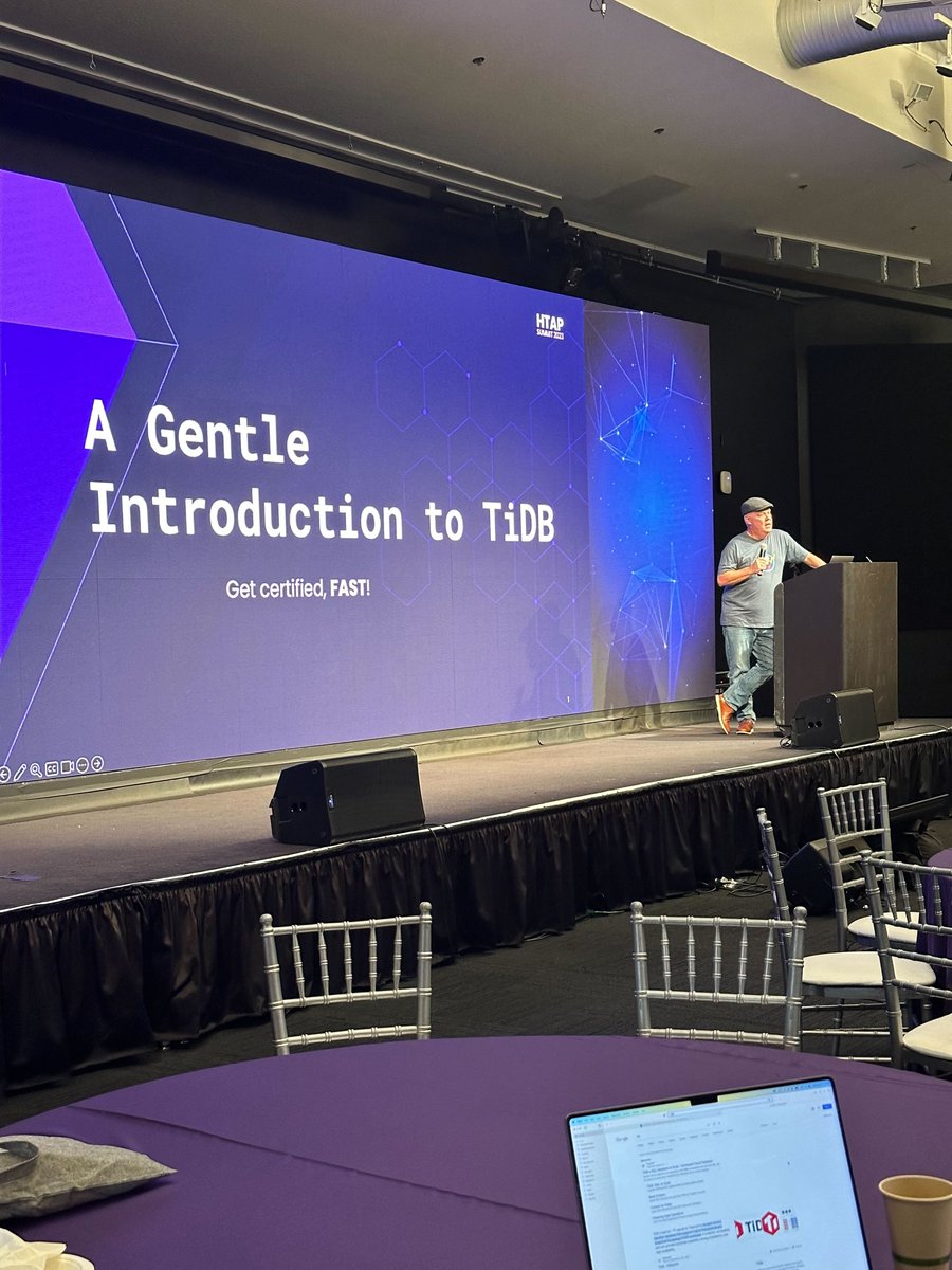sunbains's tweet photo. Jeff Bailey, North America Regional Manager, is live now, kicking off our introductory-level workshop on TiDB! Join us for this enlightening session designed to acquaint you with the fundamentals of TiDB.
#HTAPSummit23 https://t.co/PpWBlyS7uY