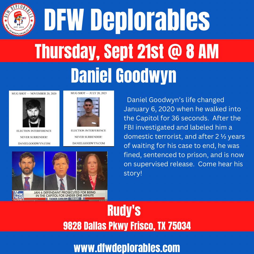 Join us tomorrow! #DFWDeplorables
instagram.com/p/CxYpkNKuIhI/