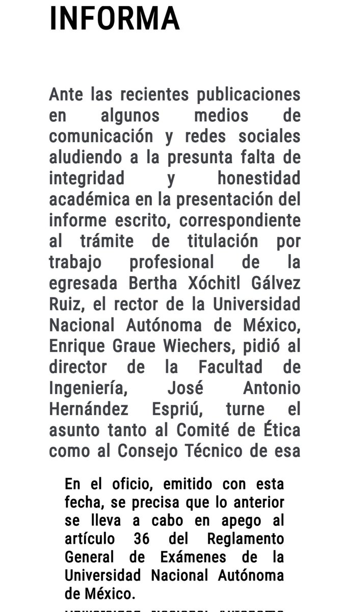 catrina_nortena's tweet photo. #ULTIMAHORA
🚨 Tiembla la Gelatina #MochitlPlagiaria

La @UNAM_MX confirma que el Comité de Ética y el Consejo Técnico van a investigar el PLAGIO de la Panista @XochitlGalvez en su Tesis... https://t.co/AAoSK9QjRv